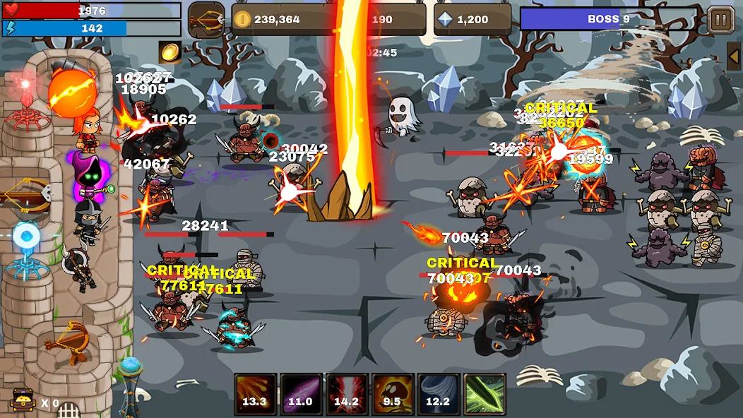 Final Castle Defence:Idle RPG [MOD: безлимитные деньги и усиленная защита замка] Screenshot 1