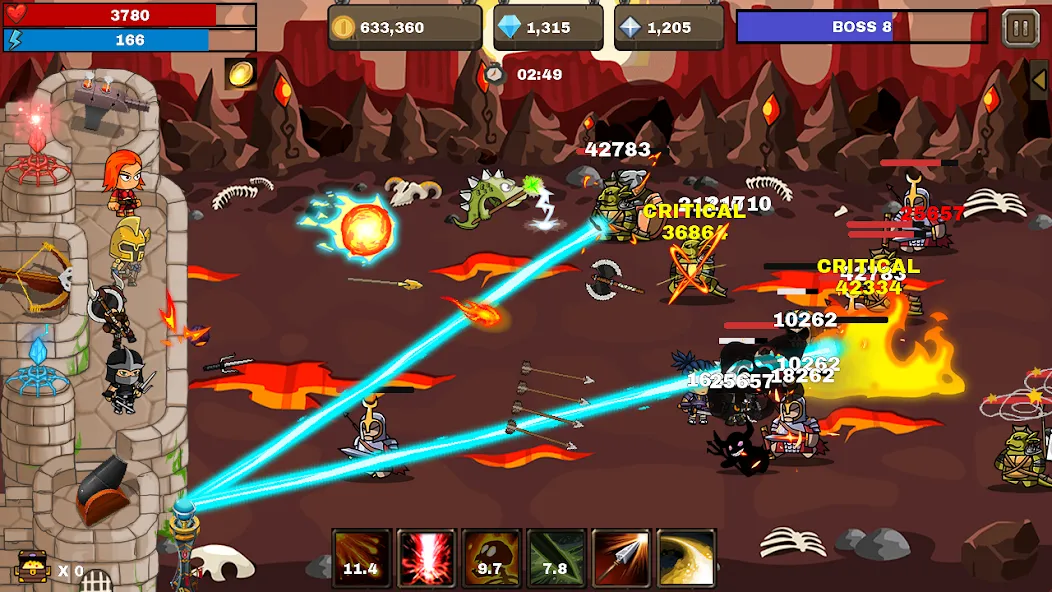 Final Castle Defence:Idle RPG [MOD: безлимитные деньги и усиленная защита замка] Screenshot 3