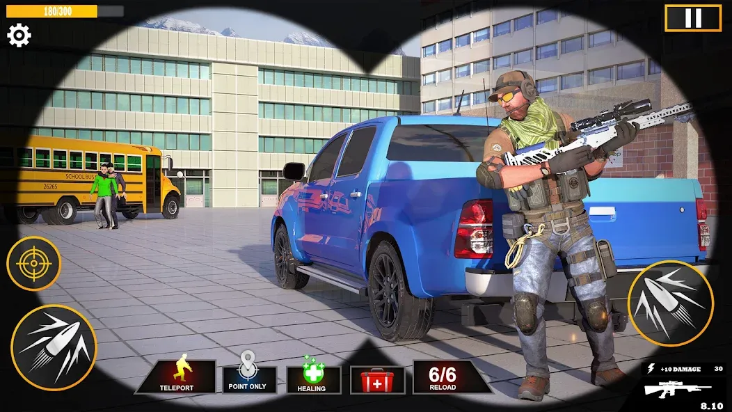 Banduk Game - Sniper Gun Games [MOD: безлимитные патроны и улучшенное оружие] Screenshot 5