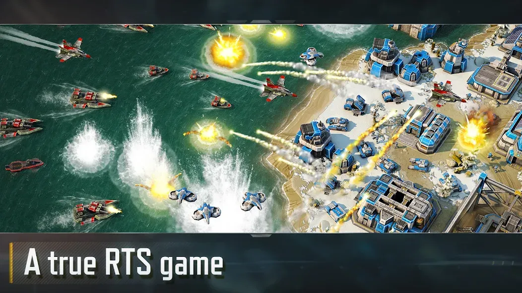 Art of War 3:RTS strategy game [MOD: много ресурсов и усиленная армия] Screenshot 1