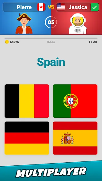 Flags 2: Multiplayer [MOD: много игроков и открыты все флаги] Screenshot 3