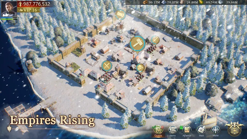 Game of Kings:The Blood Throne [MOD: безлимитные ресурсы и ускоренное строительство] Screenshot 1