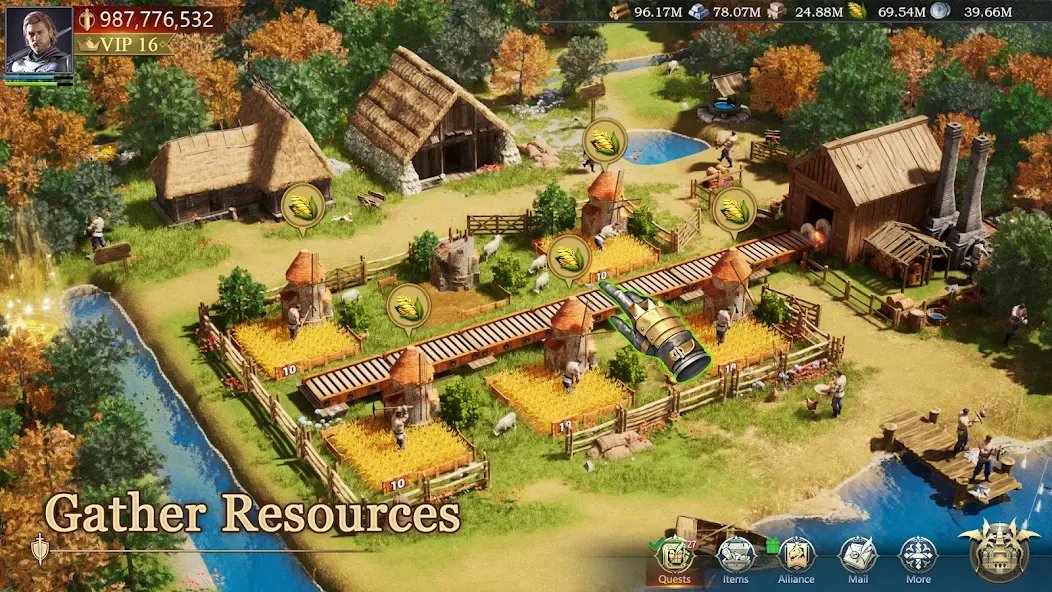 Game of Kings:The Blood Throne [MOD: безлимитные ресурсы и ускоренное строительство] Screenshot 5