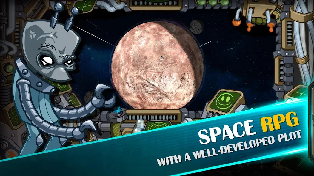 Space Raiders RPG [MOD: безлимитные ресурсы и мощное оружие] Screenshot 2