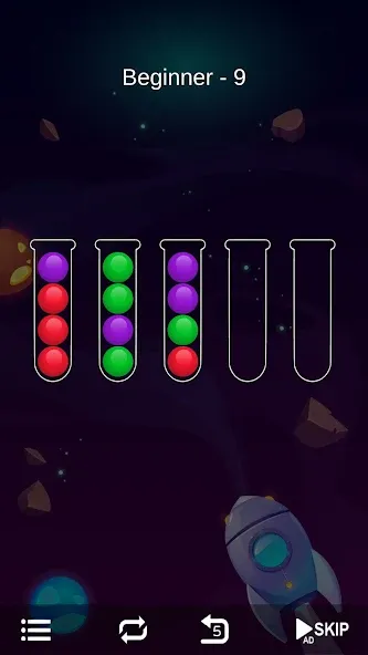 Ball Sort - Bubble Sort Puzzle [MOD: без рекламы и все уровни открыты] Screenshot 3