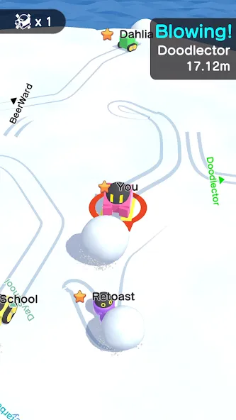 Snowball.io [MOD: безлимитные снежки и быстрый рост] Screenshot 3