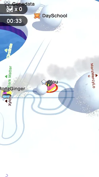 Snowball.io [MOD: безлимитные снежки и быстрый рост] Screenshot 4