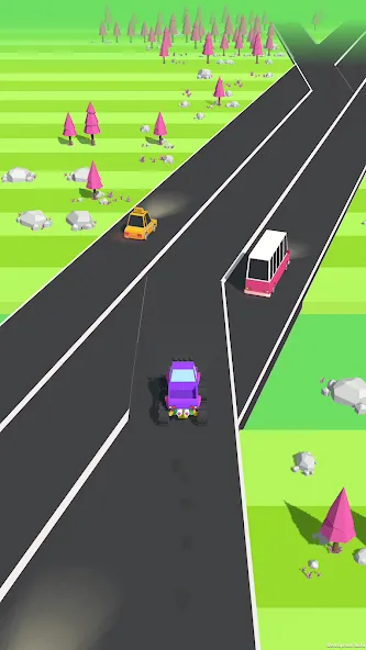 Traffic Run!: Driving Game [MOD: безлимитные деньги и все машины] Screenshot 3