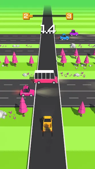 Traffic Run!: Driving Game [MOD: безлимитные деньги и все машины] Screenshot 4
