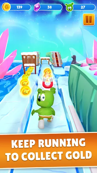 Gummy Bear Run: Running Games [MOD: безлимитные монеты и все скины] Screenshot 2