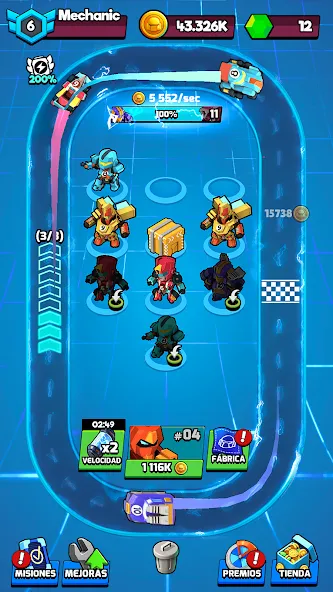 Merge Plane Robots Idle Empire [MOD: безлимитные деньги и энергия] Screenshot 4