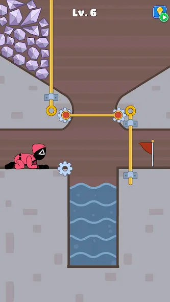 Prison Escape: Pin Puzzle [MOD: безлимитные деньги и подсказки] Screenshot 1