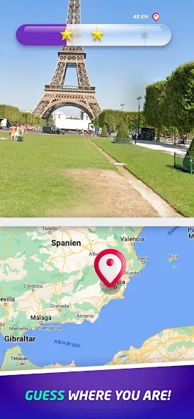 GeoGuessr [MOD: безлимитные подсказки и карты] Screenshot 1