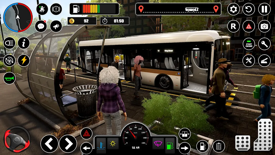 Bus Simulator : 3D Bus Games [MOD: безлимитные деньги и все автобусы открыты] Screenshot 3