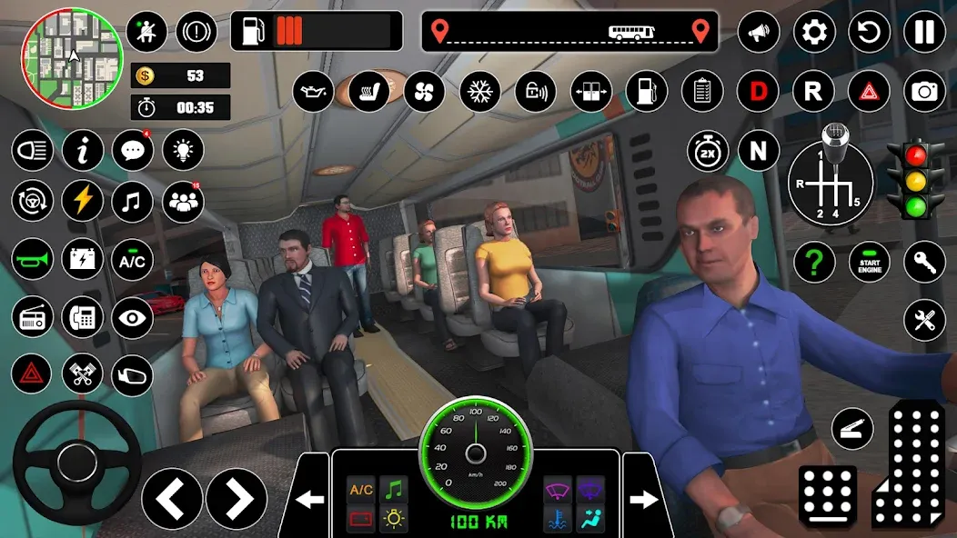 Bus Simulator : 3D Bus Games [MOD: безлимитные деньги и все автобусы открыты] Screenshot 4