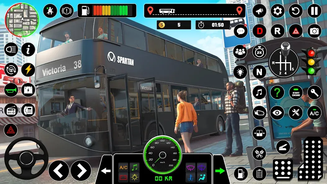 Bus Simulator : 3D Bus Games [MOD: безлимитные деньги и все автобусы открыты] Screenshot 5