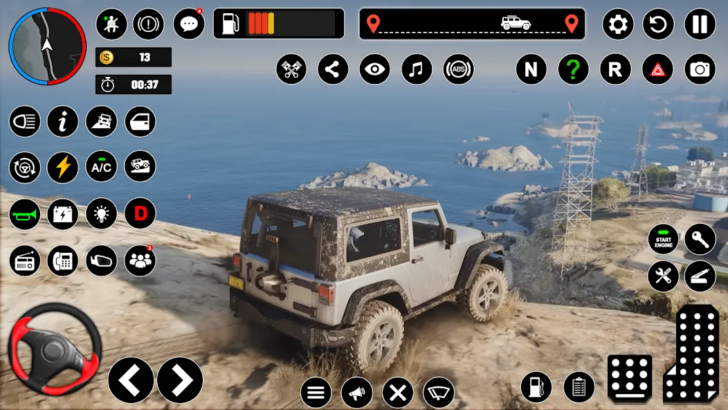 Offroad Jeep Driving &amp; Parking [MOD: безлимитные деньги и топливный запас] Screenshot 5