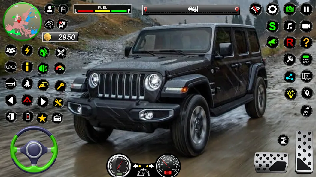 Jeep Driving Simulator offRoad [MOD: безлимитные деньги и все машины открыты] Screenshot 1