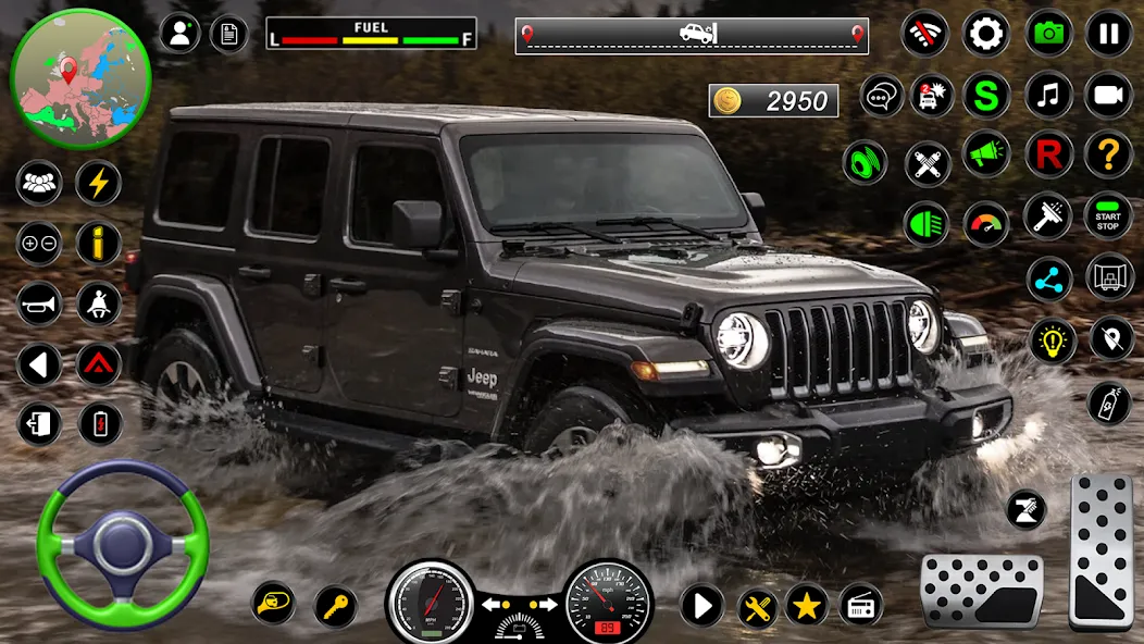 Jeep Driving Simulator offRoad [MOD: безлимитные деньги и все машины открыты] Screenshot 2