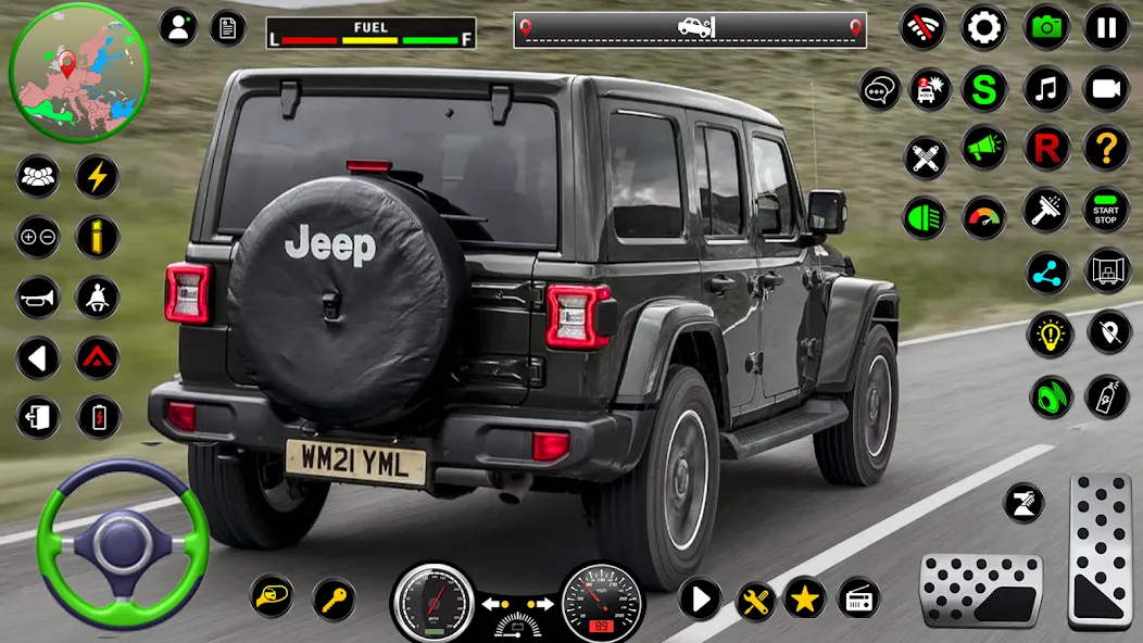 Jeep Driving Simulator offRoad [MOD: безлимитные деньги и все машины открыты] Screenshot 3