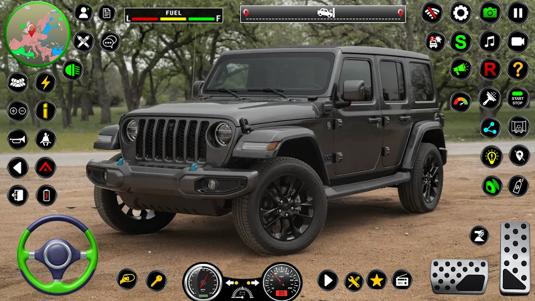 Jeep Driving Simulator offRoad [MOD: безлимитные деньги и все машины открыты] Screenshot 4
