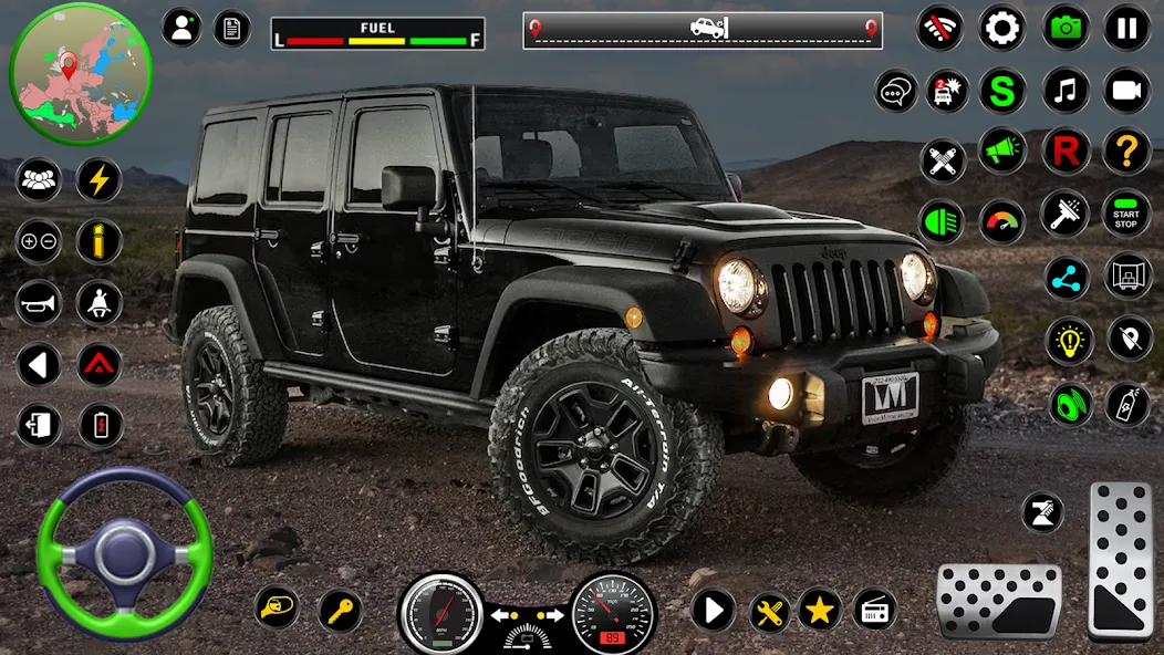 Jeep Driving Simulator offRoad [MOD: безлимитные деньги и все машины открыты] Screenshot 5