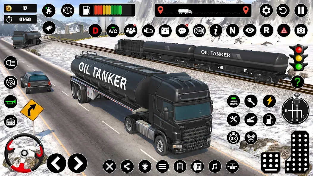 Oil Truck Games: Driving Games [MOD: безлимитные деньги и топливо] Screenshot 3
