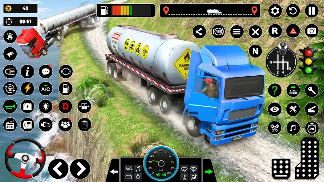 Oil Truck Games: Driving Games [MOD: безлимитные деньги и топливо] Screenshot 5