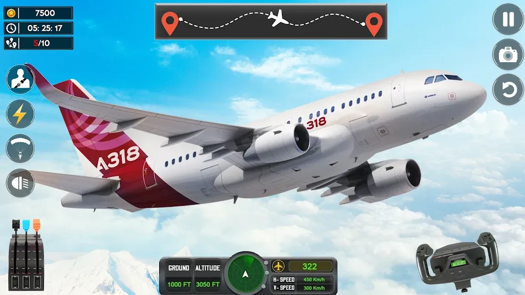 Airplane Flight Simulator 2023 [MOD: безлимитные деньги и топливо] Screenshot 4