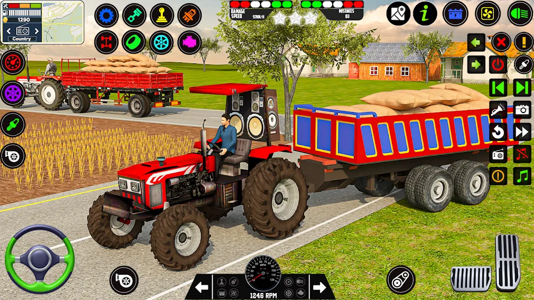 Farming Tractor Game Simulator [MOD: новая техника и богатый урожай] Screenshot 5