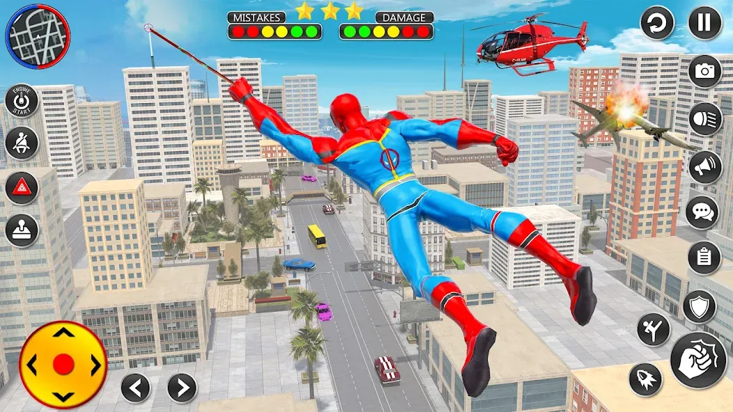 Spider Rope Hero Spider Games [MOD: безлимитные деньги и алмазы] Screenshot 1