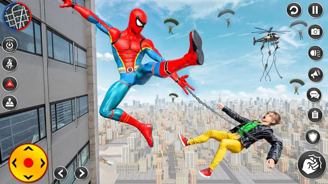 Spider Rope Hero Spider Games [MOD: безлимитные деньги и алмазы] Screenshot 2