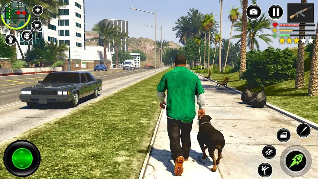 Grand City Thug Crime Games [MOD: безлимитные деньги и оружие] Screenshot 1