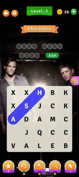 Supernatural Word Search [MOD: безлимитные подсказки и открыты все уровни] Screenshot 2
