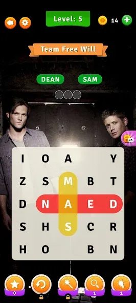 Supernatural Word Search [MOD: безлимитные подсказки и открыты все уровни] Screenshot 3
