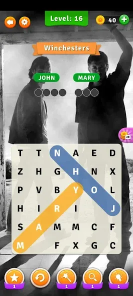 Supernatural Word Search [MOD: безлимитные подсказки и открыты все уровни] Screenshot 4