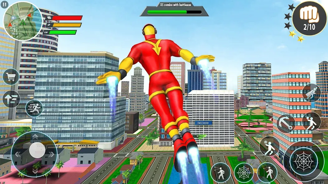 Rope Hero Spider Fighting Game [MOD: безлимитные деньги и мощное оружие] Screenshot 1