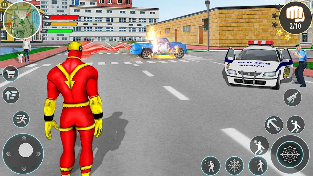 Rope Hero Spider Fighting Game [MOD: безлимитные деньги и мощное оружие] Screenshot 2