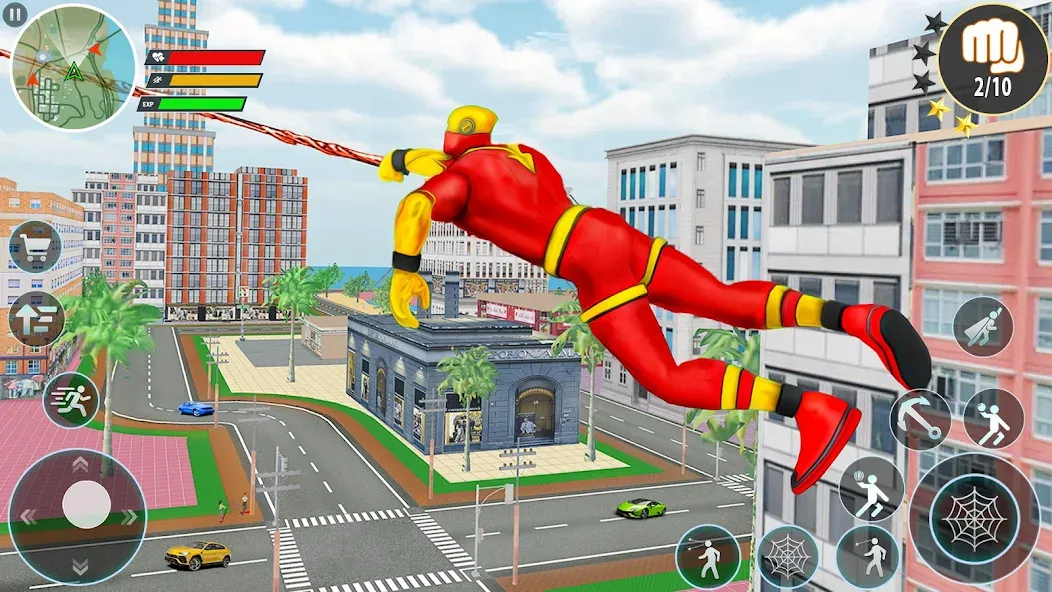 Rope Hero Spider Fighting Game [MOD: безлимитные деньги и мощное оружие] Screenshot 3