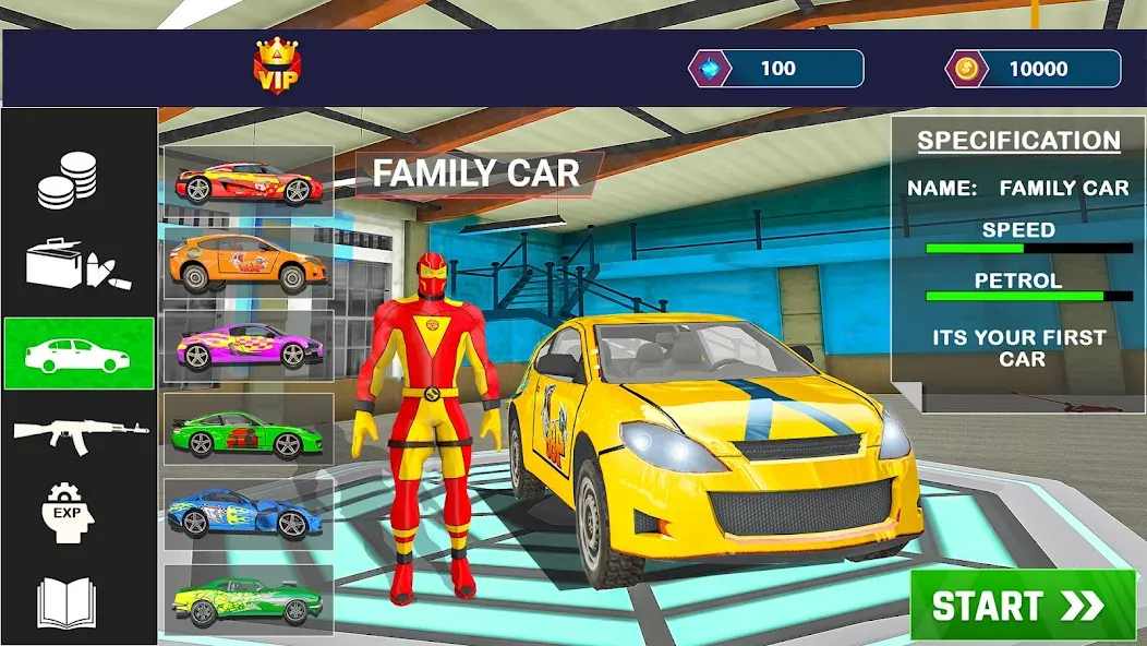 Rope Hero Spider Fighting Game [MOD: безлимитные деньги и мощное оружие] Screenshot 5