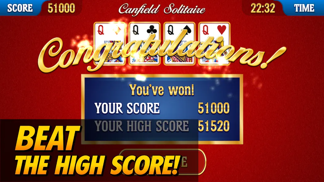 Canfield Solitaire [MOD: открыты все уровни и подсказки] Screenshot 2