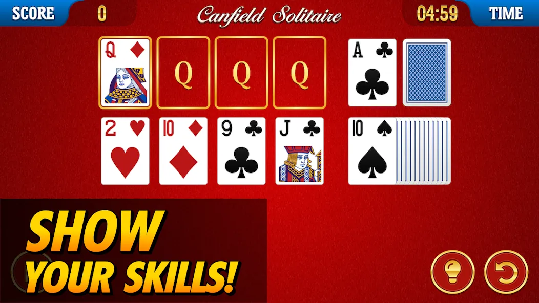 Canfield Solitaire [MOD: открыты все уровни и подсказки] Screenshot 5