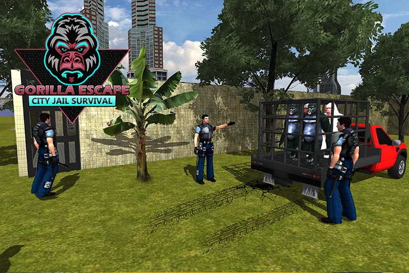 Gorilla Smash City Escape Jail [MOD: безлимитные деньги и суперсила] Screenshot 5