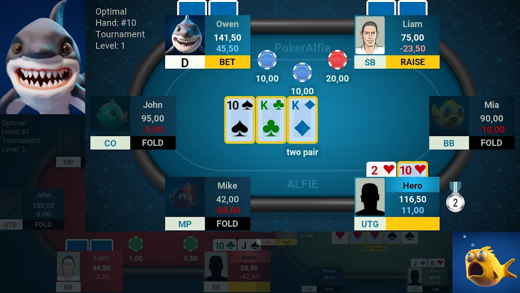 Offline Poker AI - PokerAlfie [MOD: умный офлайн-покер без интернета] Screenshot 1