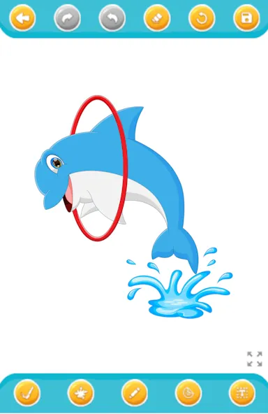 dolphin coloring game [MOD: без рекламы и открыты все раскраски] Screenshot 4