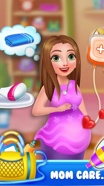 Mom newborn babysitter care [MOD: заботливая няня без ограничений] Screenshot 3