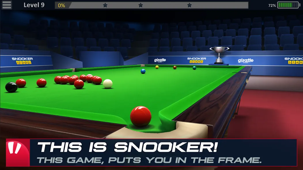Snooker Stars - 3D Online Spor [MOD: безлимитные деньги и все кии] Screenshot 1