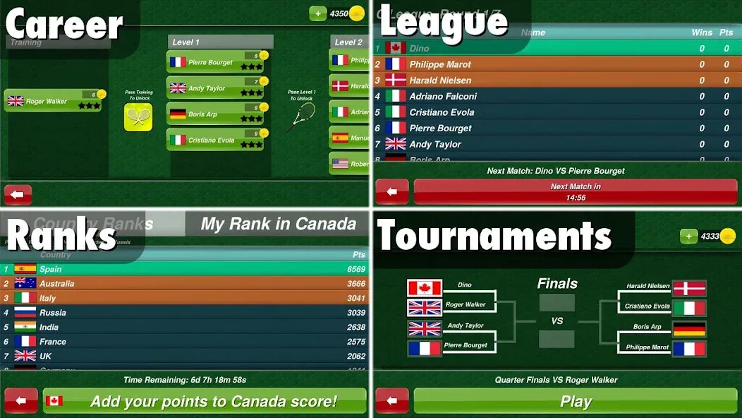 Tennis Champion 3D - Online Sp [MOD: без рекламы и много монет] Screenshot 3