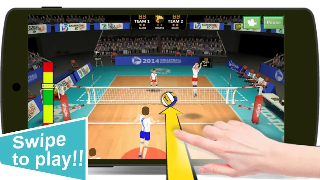 Volleyball Champions 3D - Onli [MOD: безлимитные монеты и энергия] Screenshot 2