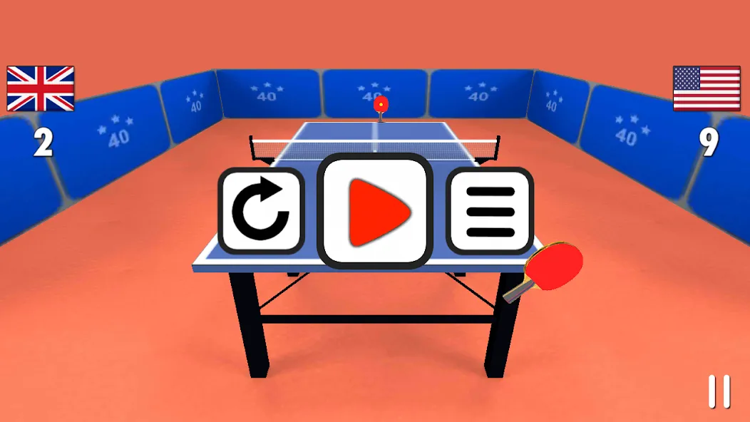 Table Tennis 3D [MOD: безлимитные деньги и все ракетки] Screenshot 4
